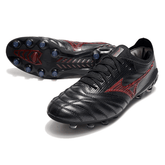 Chuteira Mizuno Morelia Neo III FG Preta e Vermelha - VN Esportes